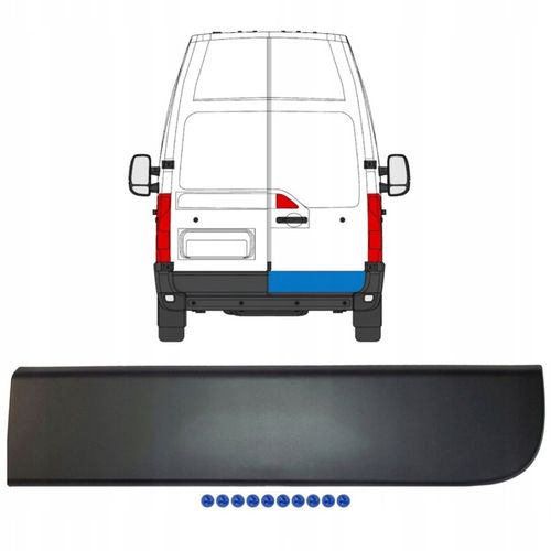 Listwa Drzwi Tył Prawa i Zapinki Komplet do Renault Master III 3 na Arena.pl