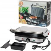 Kontaktowy grill elektryczny MasterChef Grill kontaktowy 1600W srebrny