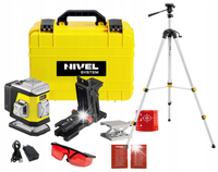 NIVEL SYSTEM LASER KRZYŻOWY CZERWONY IP54 Bluetooth +AKCESORIA WALIZKA CL2R