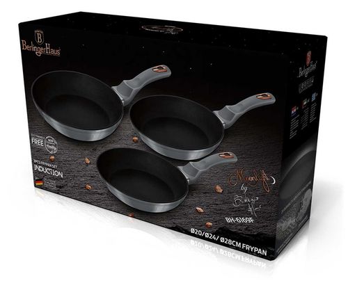 zestaw 3 patelni 20/24/28cm berlinger haus bh-6169 moonlight na Arena.pl
