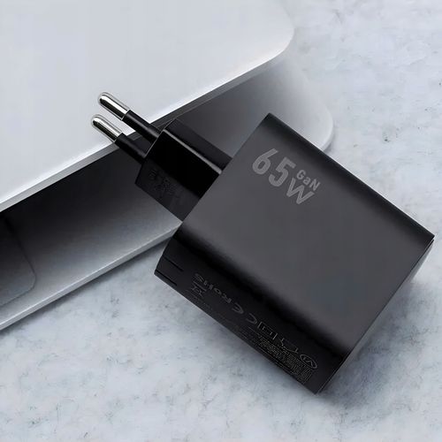 ŁADOWARKA SIECIOWA SZYBKA 65W GaN USB 2x USB-C PD QC 4.0 MOCNA UNIWERSALNA na Arena.pl