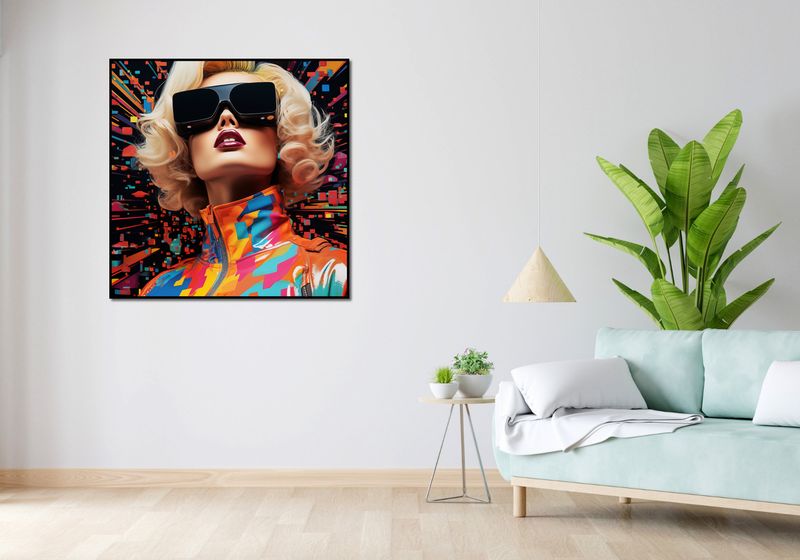 Plakat 100x100cm Retro Futuryzm zdjęcie 4