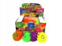 Piłka włochacz świecąca 24szt/disp U482