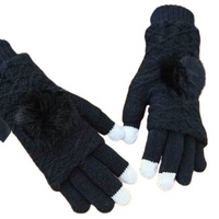 RĘKAWICZKI DOTYKOWE DAMSKIE DO TELEFONU + MITENKI