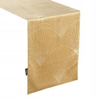 Bieżnik welwetowy BLINK 14 35x140 cm miodowy OBRUS dekoracyjny GLAMOUR