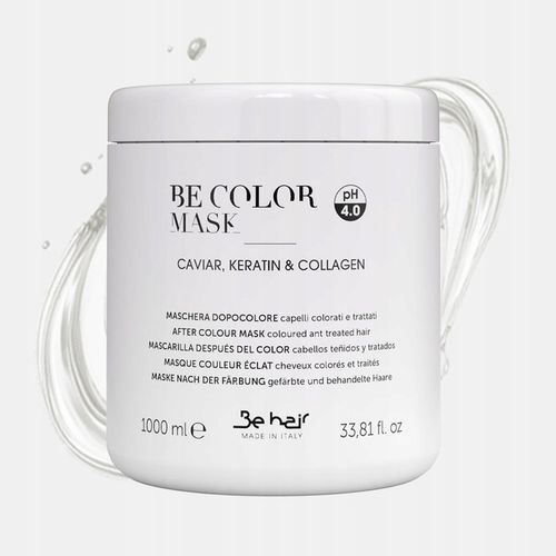 BE COLOR MASKA DO WŁOSÓW FARBOWANYCH Z KAWIOREM 1L +GRATIS SERUM BIOELIXIRE na Arena.pl