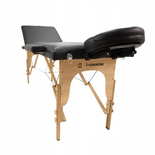 Stół Łóżko Masażu Składany Przenośny Drewniany 3- Segmentowy Leżanka na Arena.pl