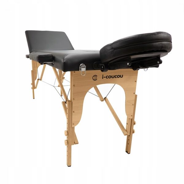 Stół Łóżko Masażu Składany Przenośny Drewniany 3- Segmentowy Leżanka zdjęcie 7