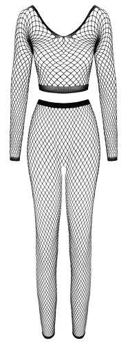 cottelli collection fantasy komplet siateczkowy top i legginsy czarny s-l na Arena.pl