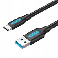2 x Vention Kabel Przewód USB-A 3.0 Do USB-C Szybkie Ładowanie Telefonu 3A