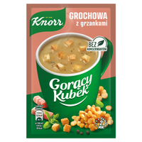 Knorr Gorący Kubek Grochowa z grzankami 21 g x 10 sztuk