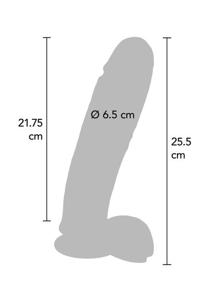 Dildo 10 Inch With Balls Light Skin Tone zdjęcie 3