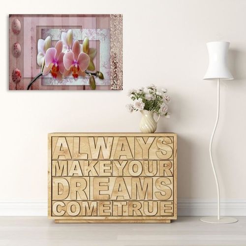 Obraz na płótnie - Canvas, Różowy storczyk 40x30 na Arena.pl