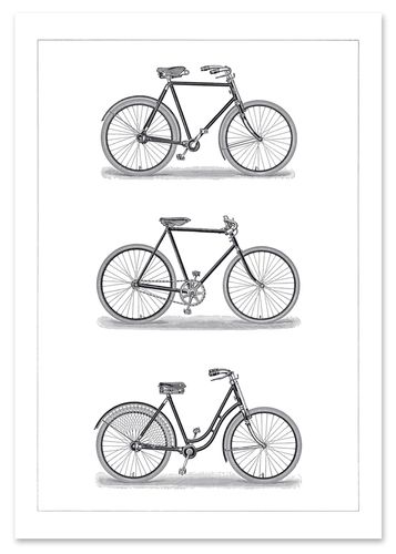Plakat kolarzówka rowery vintage 21x29,7 cm A4 na Arena.pl