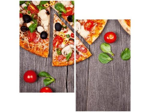60X60CM PIZZA DWU OBRAZ ŚCIAN na Arena.pl