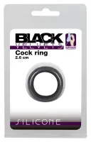black velvets silikonowy pierścień do stymulacji 2,6 cm czarny