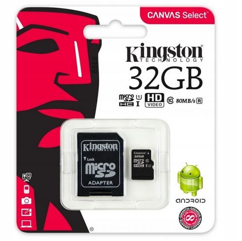 KARTA PAMIĘCI microSD 32GB KINGSTON HQ Z ADAPTEREM na Arena.pl
