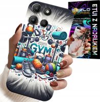 ETUI DO MOTOROLA MOTO G15 - SIŁOWNIA GYM FITNESS SPORT CASE + SZKŁO