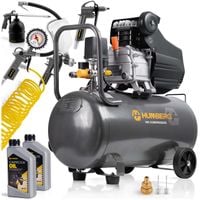 Kompresor samochodowy Humberg HM-255 olejowy 50L solidny 8 Bar 11w1 zestaw
