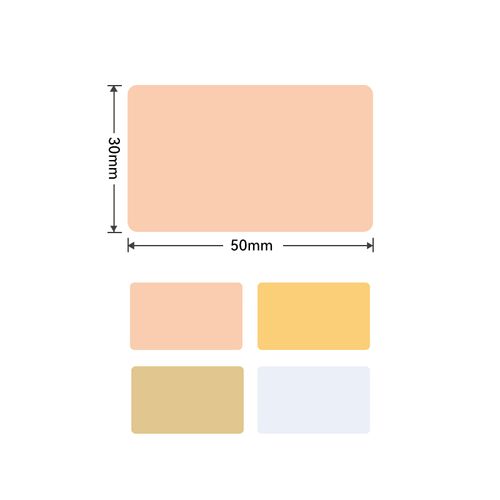 NIIMBOT Etykiety Naklejki 50*30mm B 160szt KOLORY na Arena.pl