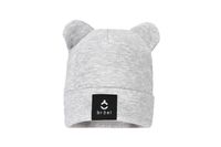 BROEL WANESSA czapka prążkowana z uszkami szara 48-50