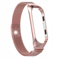 XIAOMI MI BAND7 bransoleta magnetyczna plecionka stal różowezłoto GOLD-PINK