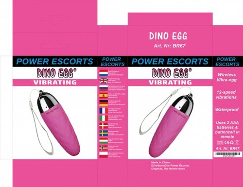 Dino egg pink    big egg 10,8 cm x 3,4 cm na Arena.pl