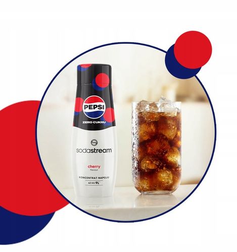 Syrop koncentrat do gazowania wody SodaStream Pepsi Cherry Zero Cukru na Arena.pl