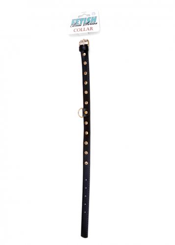 fetish b   series   collar 2 cm gold crystal na Arena.pl