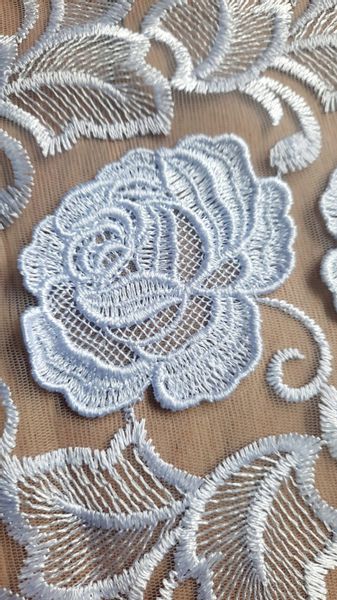 Firana siateczka biała 280cm „Róża” zdjęcie 4