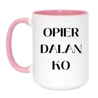 Duży Biało-Różowy 450 ml