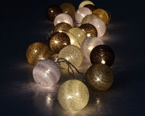 Lampki kule 20 LED cotton balls na Arena.pl