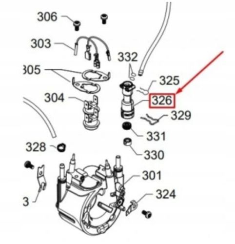 Złącze grzałki ekspresu do kawy LatteGo Latte Go Philips Saeco na Arena.pl