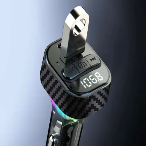 Transmiter samochodowy fm mp3 usb a+usb c 30w bluetooth 5.3 led qc 3.0 na Arena.pl