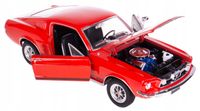 FORD MUSTANG GT 1967 MODEL METALOWY WELLY 1:24 CZERWONY