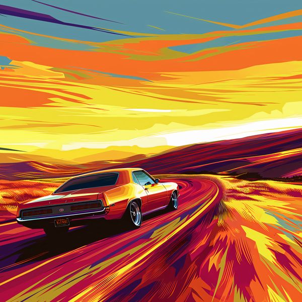 Plakat 100x100cm Pędź Przed Siebie zdjęcie 1