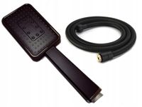 CZARNY ZESTAW PRYSZNICOWY WĄŻ + SŁUCHAWKA NATRYSK