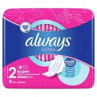 podpaski ze skrzydełkami always ultra  super plus a'8