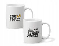 Kubek z imieniem napis PREZENT CZUĆ PINIĄDZ