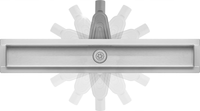 ODPŁYW LINIOWY 2w1 OBROTOWY SNAKE NISKI SYFON 90cm
