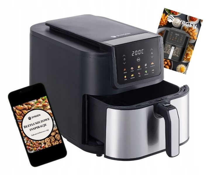 Frytkownica Beztłuszczowa Air Fryer 8L Frytownica BYRGEN Duża Misa XXL zdjęcie 16