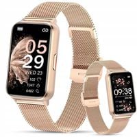 SMARTWATCH z AMOLED Damski ZEGAREK rozmowy SMS SPORT ZDROWIE ZLOTY MENU PL