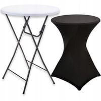 STÓŁ KOKTAJLOWY WYSOKI CATERING ZESTAW POKROWIEC