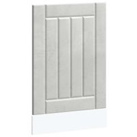 Panel do zmywarki Lucca szarość betonu materiał drewnopochodny