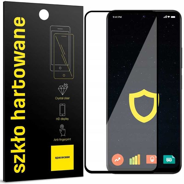 Spacecase Glass 5D Galaxy A24 4G Black zdjęcie 1