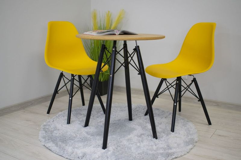 Stół TODI Okrągły 60cm - dąb zdjęcie 7