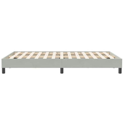 Łóżko Box Spring bez materaca Jasnoszary 120x210 cm Aksamit na Arena.pl