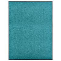 Wycieraczka z możliwością prania, cyjan, 90 x 120 cm