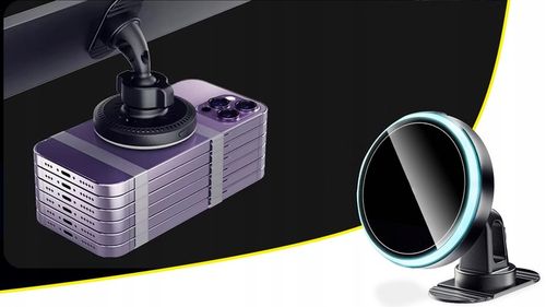 UCHWYT NA TELEFON DO SAMOCHODU ŁADOWARKA INDUKCYJNA SAMOCHODOWA DO MAGSAFE na Arena.pl