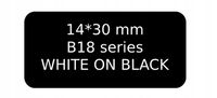NIIMBOT do DRUKARKI B18 14*30 CZARNE Biały WYDRUK